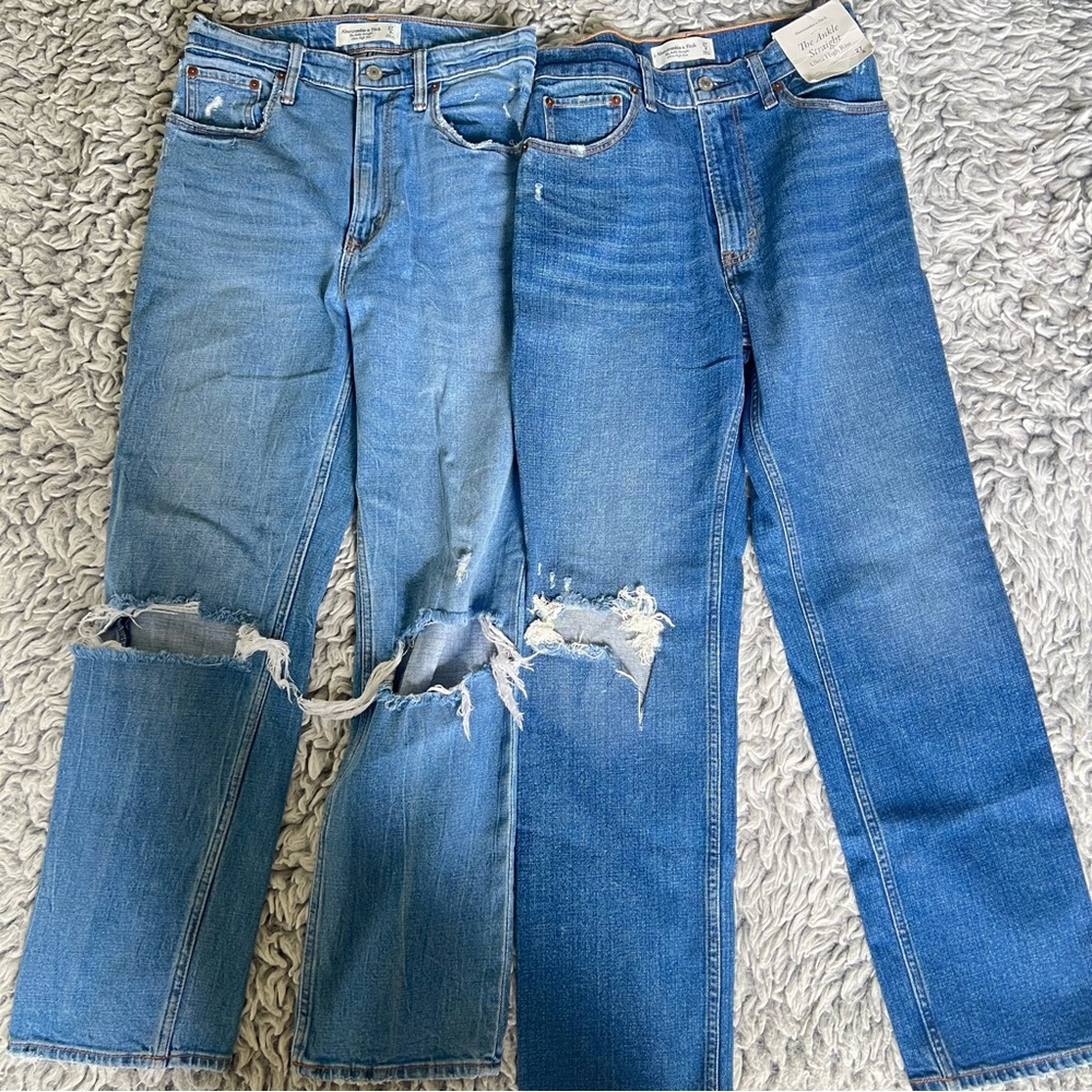 X2 Abercrombie and Finch, the ankle straight high-rise bundle